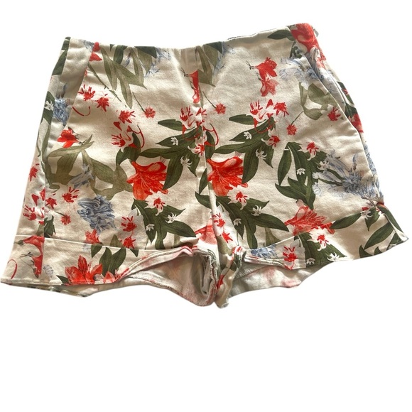 Zara Pants - Zara Floral Print Women's Shorts Size:M Spring/Summer Cotton Shorts